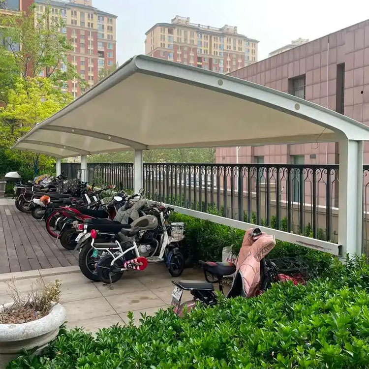 杂多县膜结构电动车棚